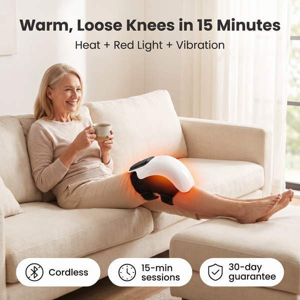 KneeHaven Heat, Light & Vibration Knee Massager