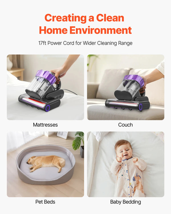 BedHaven Mattress & Upholstery Vacuum with HEPA Filter