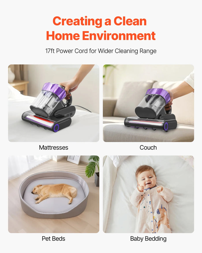 BedHaven Mattress & Upholstery Vacuum with HEPA Filter