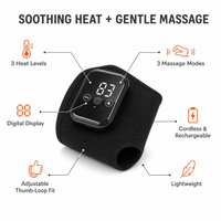 WarmWrap™ Cordless Heated Massage Wrist Wrap