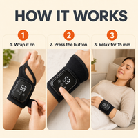WarmWrap™ Cordless Heated Massage Wrist Wrap