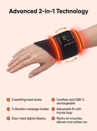 WarmWrap™ Cordless Heated Massage Wrist Wrap